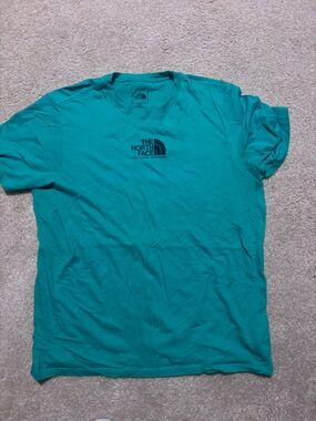 The North Face Women's Teal Short-Sleeve Logo Tee